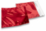 Røde metallisk foliekuverter - 220 x 220 mm | Alle-konvolutter.dk