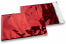 Røde holografisk metallisk foliekuverter - 162 x 229 mm | Alle-konvolutter.dk