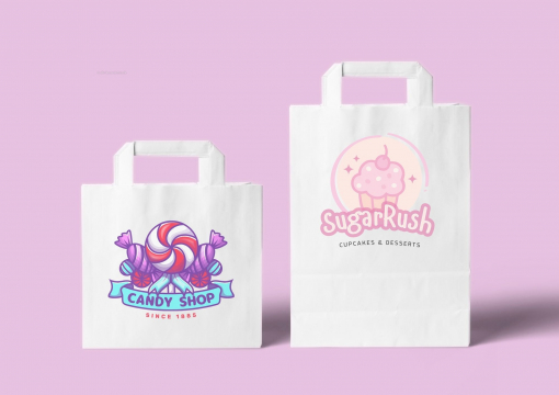  Papirsposer med hank foldbar | Alle-konvolutter.dk