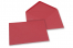 Farvede kuverter til lykønskningskort - Rød, 133 x 184 mm | Alle-konvolutter.dk