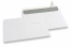 Hvide kuverter af papir, 156 x 220 mm (EA5), 90 g, selvklæbende med dækstrimmel, vægt ca. 7 g pr. stk.  | Alle-konvolutter.dk