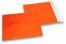 Orange farvede mat metallisk foliekuverter - 165 x 165 mm | Alle-konvolutter.dk