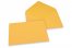 Farvede kuverter til lykønskningskort - Guldgule, 162 x 229 mm | Alle-konvolutter.dk