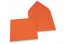 Farvede kuverter til lykønskningskort - Orange, 155 x 155 mm | Alle-konvolutter.dk