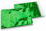 Grønne holografisk metallisk foliekuverter - 162 x 229 mm | Alle-konvolutter.dk