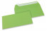 Farvede kuverter - Æblegrønne, 110 x 220 mm | Alle-konvolutter.dk