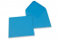Farvede kuverter til lykønskningskort - Ocean blå, 155 x 155 mm | Alle-konvolutter.dk