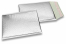 ECO boblekuvert af metallisk plast - sølv 180 x 250 mm | Alle-konvolutter.dk
