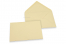 Farvede kuverter til lykønskningskort - Kamel, 114 x 162 mm | Alle-konvolutter.dk