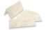 Marmoreret kuverter (110 x 220 mm) og kort (105 x 210 mm) - marmoreret brun, uden foret inderside | Alle-konvolutter.dk