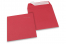 Farvede kuverter - Røde,  160 x 160 mm | Alle-konvolutter.dk