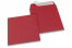 Farvede kuverter - Mørkerøde, 160 x 160 mm  | Alle-konvolutter.dk