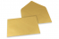 Farvede kuverter til lykønskningskort - Guldmetallisk, 162 x 229 mm | Alle-konvolutter.dk