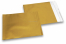 Guld farvede mat metallisk foliekuverter - 165 x 165 mm | Alle-konvolutter.dk