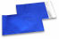 Mørkeblå farvede mat metallisk foliekuverter - 114 x 162 mm | Alle-konvolutter.dk