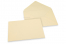 Farvede kuverter til lykønskningskort - Elfenbenshvid, 162 x 229 mm | Alle-konvolutter.dk