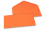 Farvede kuverter til lykønskningskort - Orange, 110 x 220 mm | Alle-konvolutter.dk