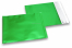 Grønne farvede mat metallisk foliekuverter - 165 x 165 mm | Alle-konvolutter.dk
