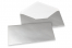 Farvede kuverter til lykønskningskort - Sølv, 110 x 220 mm | Alle-konvolutter.dk