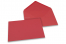 Farvede kuverter til lykønskningskort - Rød, 162 x 229 mm | Alle-konvolutter.dk