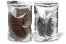Ståposer transparent og metalliske - sølvmetallisk, 200 x 300 x 100 mm - 1800 ml | Alle-konvolutter.dk