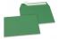 Farvede kuverter - Mørkegrønne, 114 x 162 mm   | Alle-konvolutter.dk