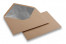 Forede kuverter af kraftpapir - 114 x 162 mm (C6), sølv | Alle-konvolutter.dk