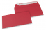 Farvede kuverter - Røde,  110 x 220 mm | Alle-konvolutter.dk