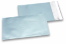 Isblå farvede mat metallisk foliekuverter - 114 x 162 mm | Alle-konvolutter.dk