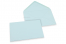 Farvede kuverter til lykønskningskort - Lyseblå, 125 x 175 mm | Alle-konvolutter.dk