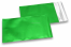 Grønne farvede mat metallisk foliekuverter  - 114 x 162 mm | Alle-konvolutter.dk