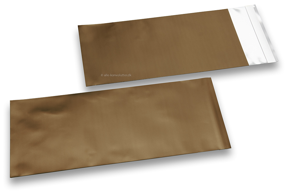 Bronze farvede mat metallisk foliekuverter - 110 x 220 mm