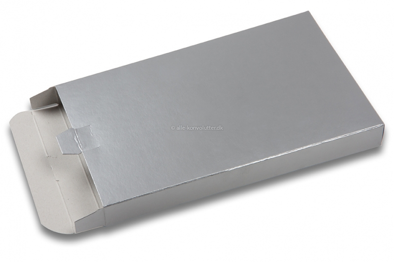 Skinnende, farvede postæsker - Sølv