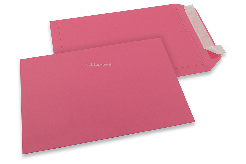 Farvede kuverter - Pink, 229 x 324 mm 