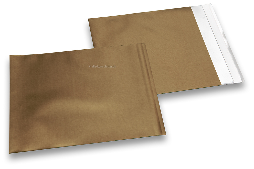 Bronze farvede mat metallisk foliekuverter - 165 x 165 mm