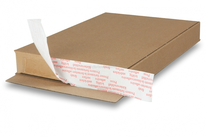 Forsendelsesæsker med selvklæb - brun