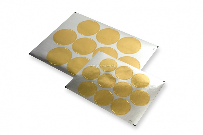 Skinnende lukkemærker - guld