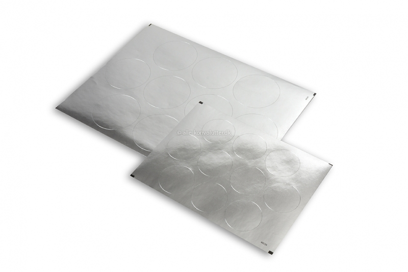 Skinnende lukkemærker - sølv