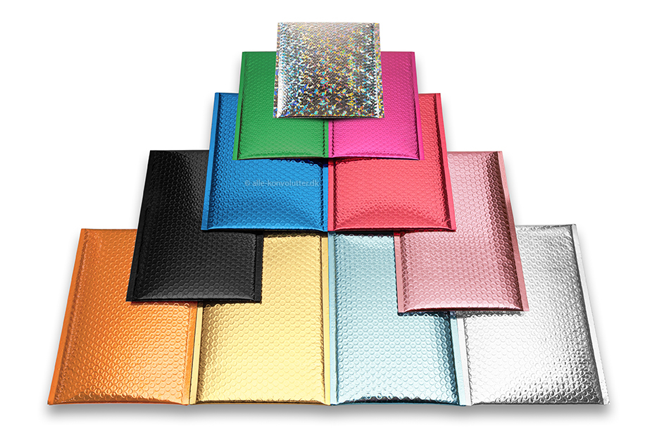 ECO boblekuvert af metallisk plast