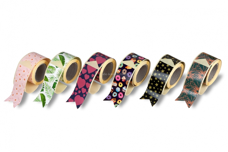 Langstrakte segl med print