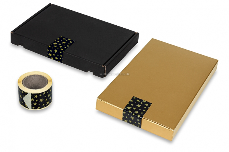 Langstrakte segl med print - stjerner