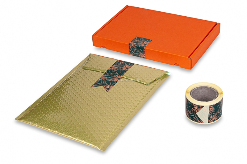 Langstrakte segl med print - fyrværkeri