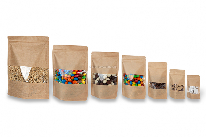 Ståposer med rude - brun