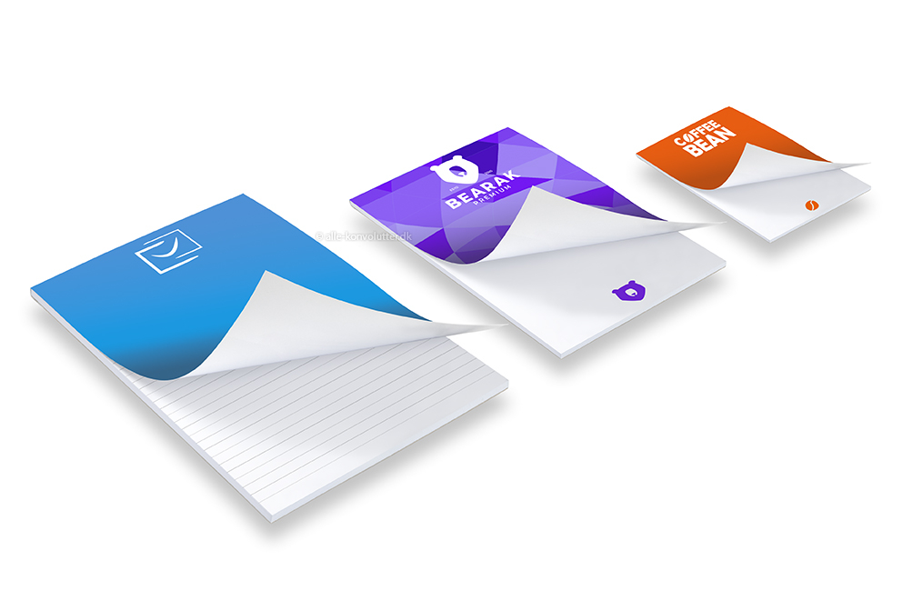 Notesblok med print - med omslag