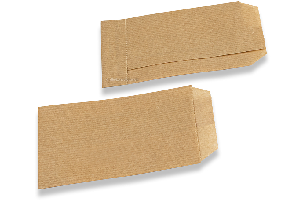 Brune poser af papir - 70 x 130 mm