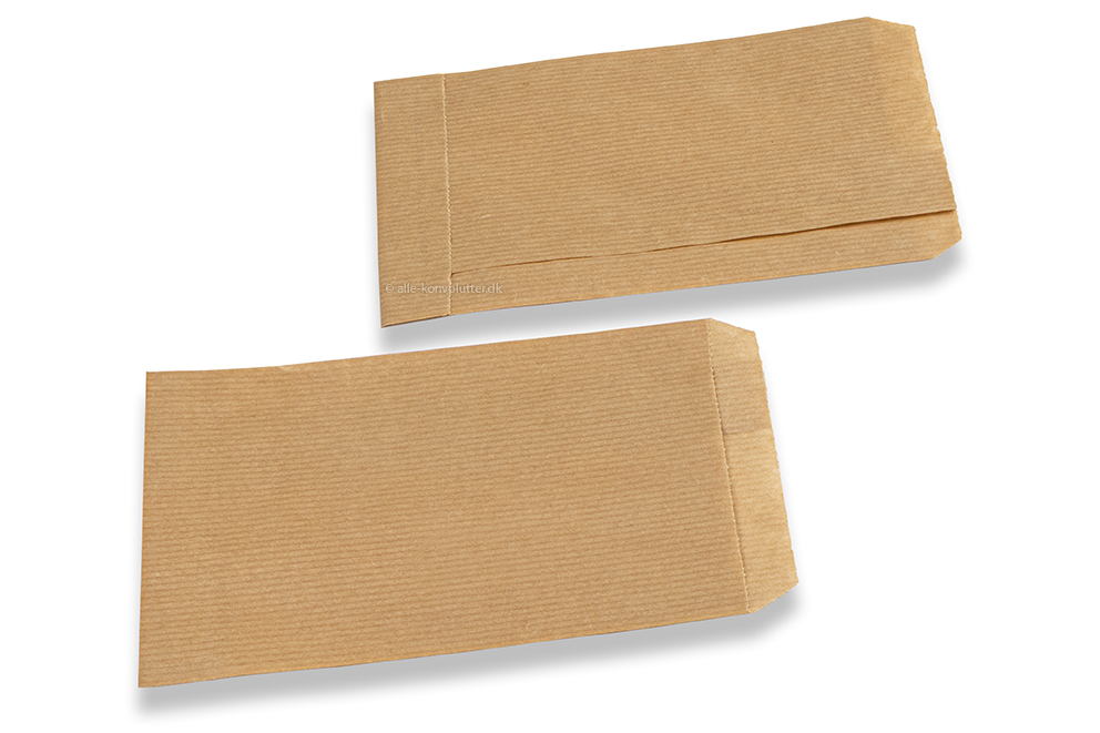 Brune poser af papir - 100 x 160 mm